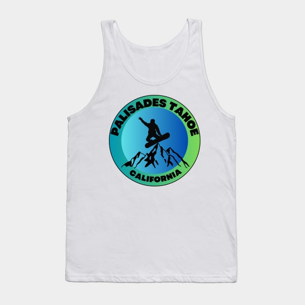 Palisades Tahoe Ski Tank Top by DW Arts Design